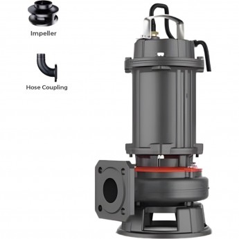 Насос фекальный LEO 50WQD15-10-1.1 Насос фекальный LEO 50WQD15-10-1.1